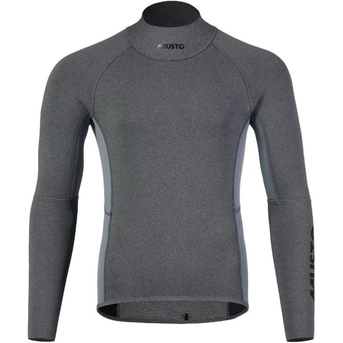 2025 Musto Männer Champ Langärmel 2mm Neoprene Top 82415 - Dark Grey / Marle